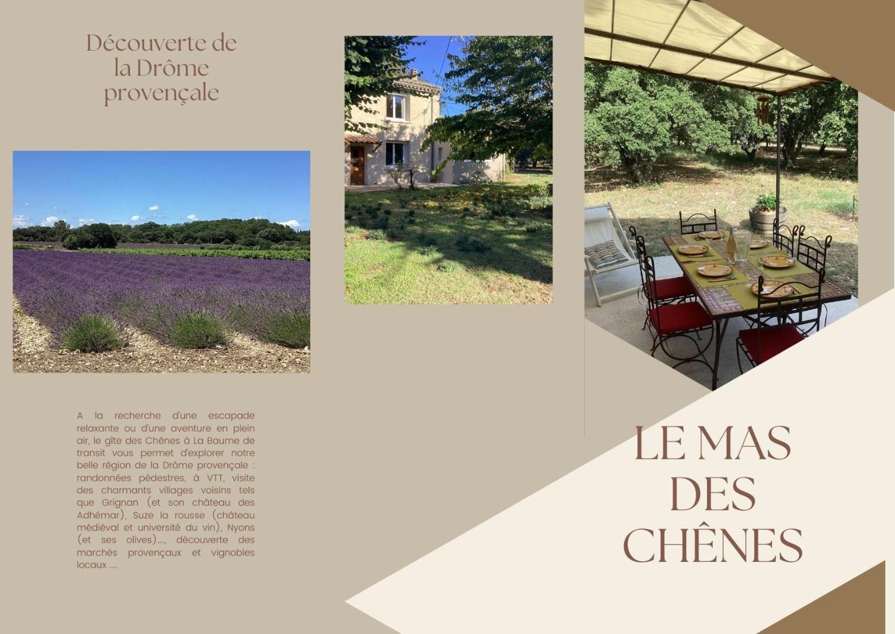 Au Mas Des Chenes Villa La Baume-de-Transit Exterior photo